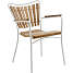 Kerteminde Ø110 teak havemøbelsæt med 4 stole - Teak/hvid