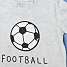 VRS børne 2-pak T-shirt str. 134/140 - grå/blå