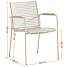 Mood classic havestol med teak armlæn - Sandy grey