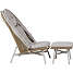 Ennits loungestol - Sandy grey