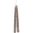 Snoede stagelys 30 cm 2-pak - sandfarvet