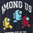 Among Us T-shirt str. 122/128 - blå