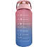 Motivationsflaske- rosa/lyseblå (2000ml)