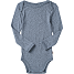808 baby uld body str. 56 - blå