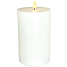 LED lys Real flame Ø7,5x12 cm - hvid