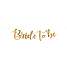 Banner "Bride to be" 80x19 cm - guld