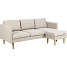 Milly 2-personers sofa m. chaiselong - beige