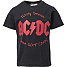 AC/DC T-shirt str. 98/104 - sort