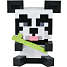 Panda natlampe - hvid og sort
