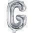 Folieballon "G" 33 cm - flere varianter - assorteret