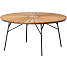 Kerteminde teak - nonwood havebord Ø150 cm, antracit stel