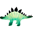 Dinosaur natlampe - blå