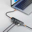 Deltaco USB hub 4-port - transparent