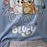 Bluey shorts sæt str. 98/104 - blå/grå