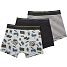 VRS børne 3-pak boxershorts str. 122/128 - grå/sort/oliven