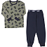 808 børne pyjamas str. 2 år - blå/grøn
