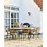 Kerteminde teak havestol, antracit stel