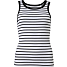 VRS dame rib tanktop str. L - hvid