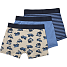 VRS børne 3-pak boxershorts str. 110/116 - beige/blå