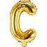 Folieballon "C" 33 cm - flere varianter - assorteret
