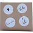 Salling Stickers 16-pak - hvid/lyserød