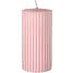 Windsor rillet bloklys 5,8x12 cm - rosa