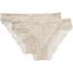 VRS dame 2-pak brazil str. M - beige