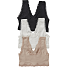 VRS dame 3-pak BH str. L - beige/hvid/sort