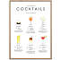 Cocktails opskrifter nr. 4 - 30x40 cm