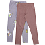VRS børne 2-pak leggings str. 116 - lilla/rosa