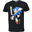 Sonic T-shirt str. 122/128 - sort