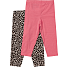 VRS børne 2-pak capri str. 122/128 - brun/pink