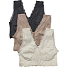 VRS dame 3-pak BH str. M - beige/hvid/sort