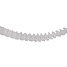 Salling guirlande i papir 4 meter - Hvid