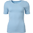 VRS dame rib T-shirt str. M - blå