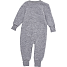 Baby heldragt i uld str. 62 - grå