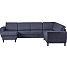 Rom Nordic vendbar hjørnesofa med chaiselong - navy
