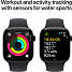 Apple Watch S10 Cell 42 mm M/L - Jet Black Aluminium Sport Band