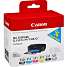 Canon PGI-550/CLI-551 PGBK/C/M/Y/BK/GY blækpatroner - sort/farve