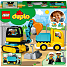 LEGO DUPLO Town Lastbil og gravemaskine på larvefødder 10931