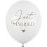 Balloner "Just Married" Ø:30 cm 6-pak