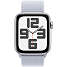 Apple Watch SE (2024) 44 mm GPS - Silver Aluminium Sport Loop