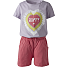 VRS børne shorts sæt str. 134/140 - lilla/pink