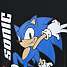 Sonic T-shirt str. 122/128 - sort
