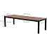 Canberra udtræksbord 100x 205/275 cm. Teak look