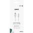 Sinox USB C til USB A kabel 2 meter - hvid