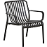 Messina loungestol - Sort