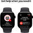 Apple Watch S10 Cell 42 mm M/L - Jet Black Aluminium Sport Band