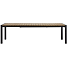 Canberra udtræksbord 100x 205/275 cm. Teak look