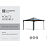 Palram - Canopia Palermo pavillon 3600 - antracitgrå